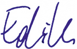 unterschrift Edith